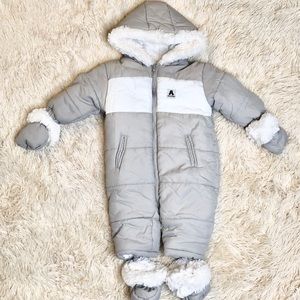 SOLD Absorba Infant Unisex Faux Fur Lined Snowsuit